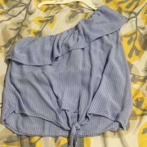 Mossimo off the shoulder tie bottom tank top